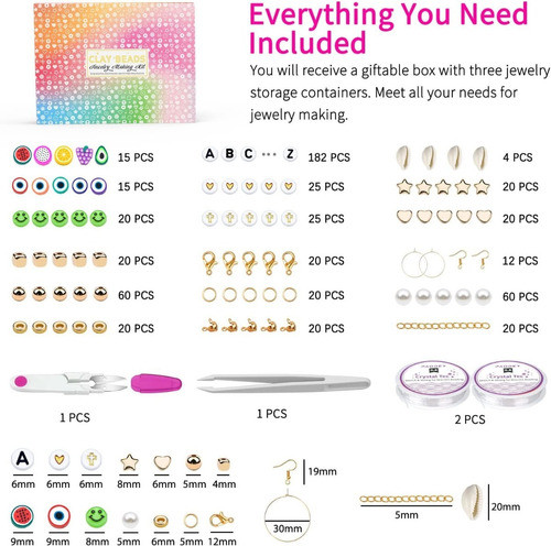 12000 Cuentas Para Pulsera  48 Colores En 3 Cajas 1