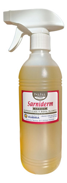 Sarniderm Spray Superficies Y Ropa Sarna Escabiosis 1/2 Lt 0