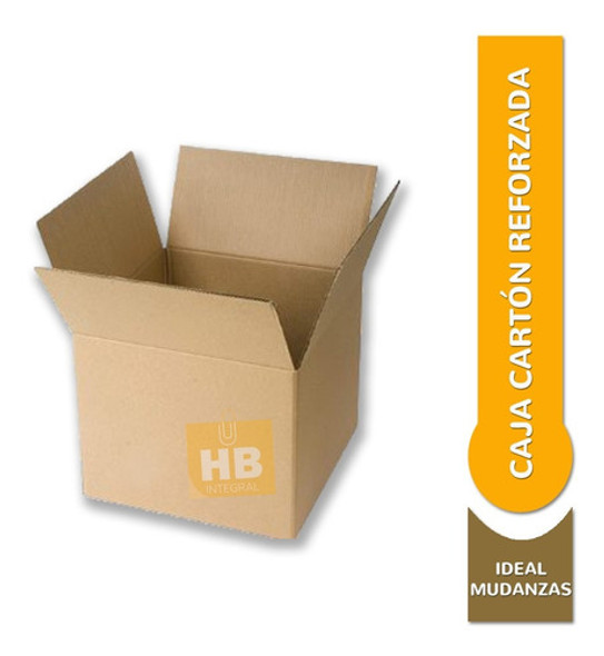 Caja Carton Mudanza Embalaje 40x40x40 Reforzada Premium X40u 0