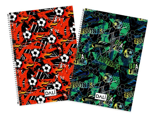 Cuaderno A5 Espiral Modelo Fútbol 70 Hojas 1