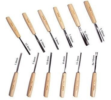 Herramientas De Talla De Madera - 12 Piezas. 1
