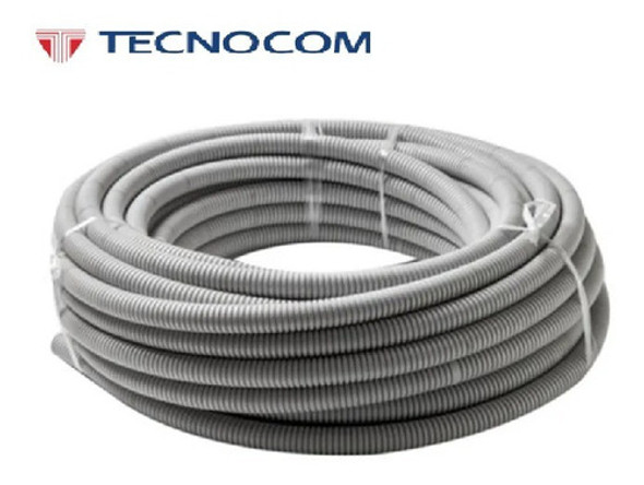 Rollo Caño Corrugado 1  Semipesado Loza Tecnocom 25 Mts 0