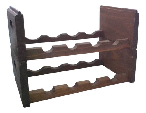 Cajon Botellero De Madera Apilable Artesanal H Y T 1