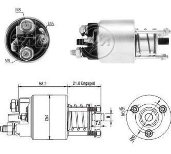 Solenoide O Automatico 12v Citroen C5 Zm 2397 0