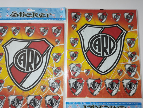 40 Calcos Stickers River. Papel Autoadhesivo Importado 1