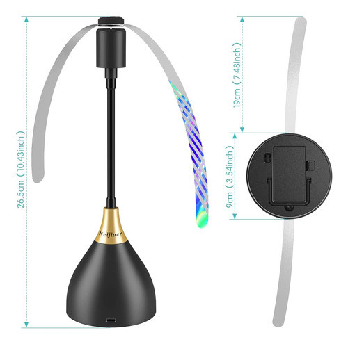 Neijiaer Fly Fans Para Mesas, Práctico Ventilador Repelente 1