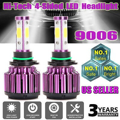 2017 Linterna Led Kit 9006 Hb4 9012 540w 6000k 54000lm 4 Car 0