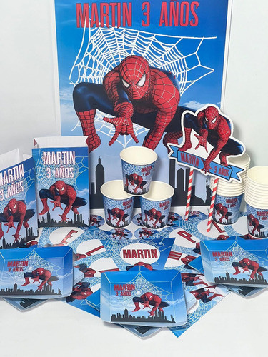 Cotillón Infantil Personalizado Premium X 25 Spiderman 0