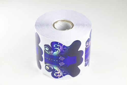 Rollo Moldes Navi Espeso Flor Azul Uñas Esculpidas 0