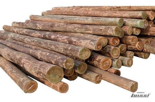 Postes Tratados Cca De 5mt De 12 A 14cm Con Marca A Fuego 0