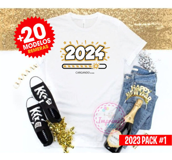 Plantillas Sublimar Remeras Año Nuevo 2024 Sublimacion #1 1