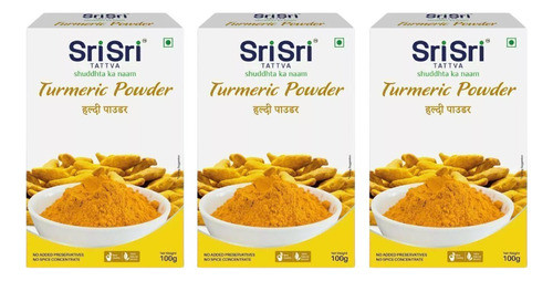 Pack X 3 Cúrcuma En Polvo Sri Sri 100 G 0