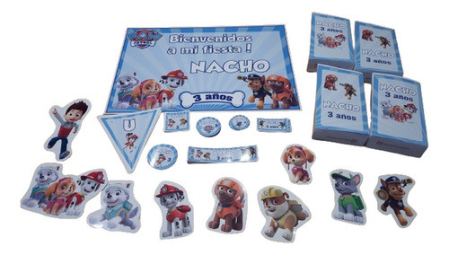 Paw Patroll Patrulla Canina Kit Cumple Impreso Y Cortado 0