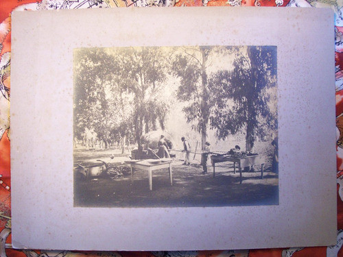 Foto Antigua Original Siglo Xix Escena Horno Campestre (28) 1