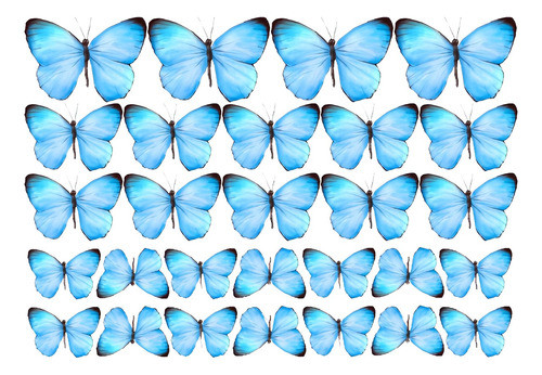 25 Paquetes De Mariposas Con Papel Comestible 1