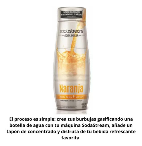 Sodastream Soda Mixer Naranja Saborizante Gaseosa Bebidas 1