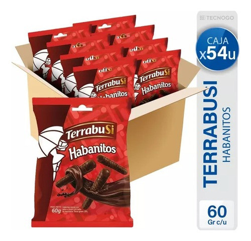 Mini Habanitos Terrabusi 60gr Caja X54 Unidades 0