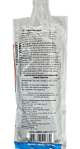 Limpa Para Brisa Wurth Sache 50ml Detergente Limpa Vidros 1