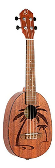 Ortega Guitars, 4-string Bonfire Series Pineapple Ukulele, R 0
