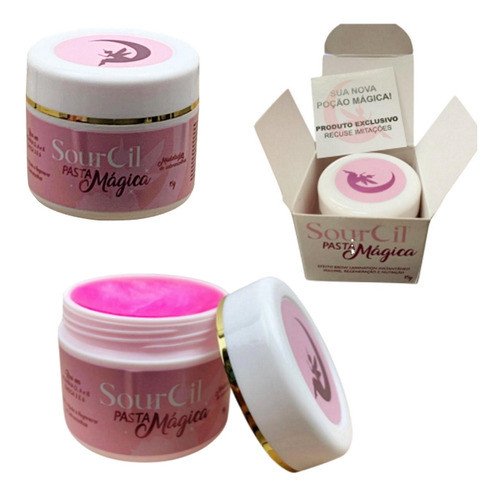 Kit 3 Pasta Mágica Sourcil Volume Regeneração Nutrição 15g 0