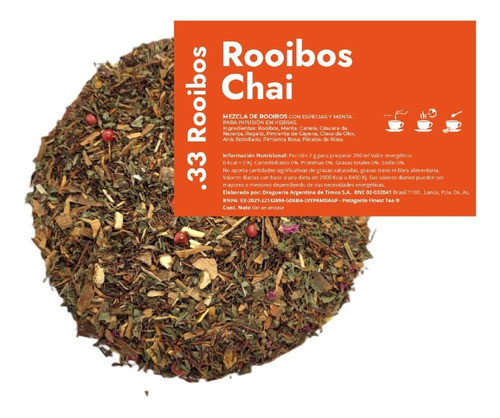 Te En Hebras Hora De Blendear X 250g - .33 Rooibos Chai 0