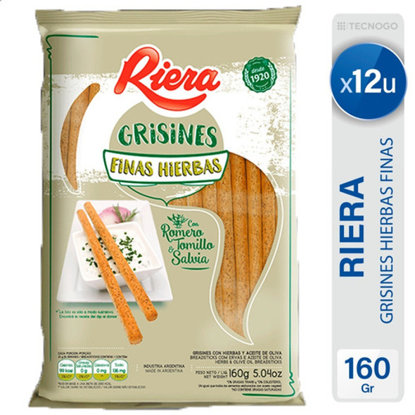 Grisines Riera Con Hierbas Finas Mejor Precio - Pack X12 Uni 0