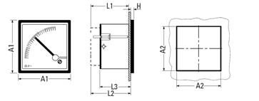 Amperímetro Jng Cp-t96 150/5a 1