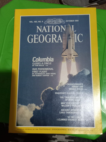 Revista National Geographic Octubre De 1981 Columbia 0