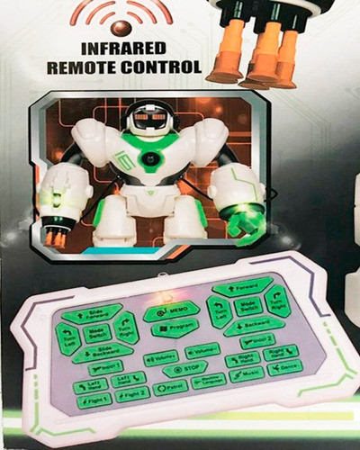 Master Robot Interactivo Luces Sonidos Control Remoto Ditoys 1