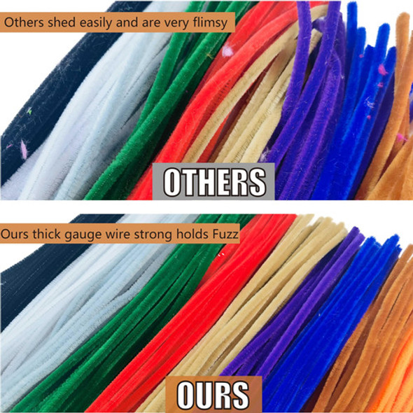 Limpiapipas De Chenile De 30cm Pack 100u Purpura 1