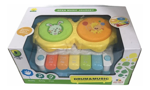 Tambor Bongo C/ Luz Y Sonido Juguete Teclas De Piano Toyspal 0