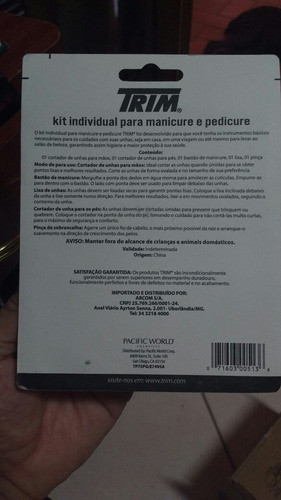 Kit Individual Trim Para Manicure E Pedicure 1