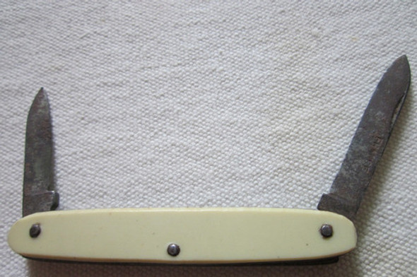 Antigua Navaja Francesa Pequeña 2 Hojas Acero 1