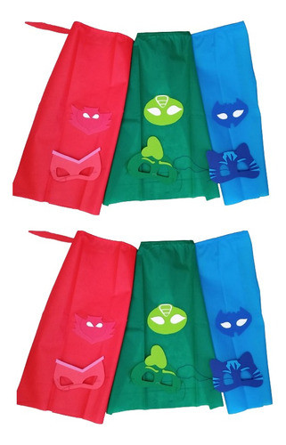 Capita Tnt Más Antifaz Goma Eva Heroes En Pijama Capa Tnt X4 0