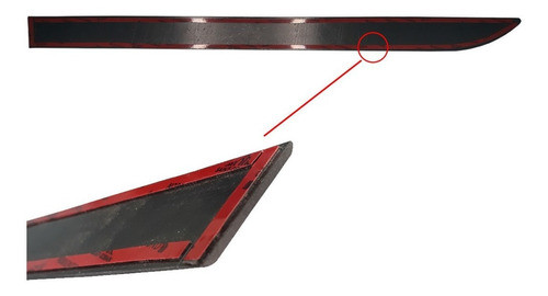 Jogo De Friso Lateral Porta Gm Onix Preto Global 2013 2014 1