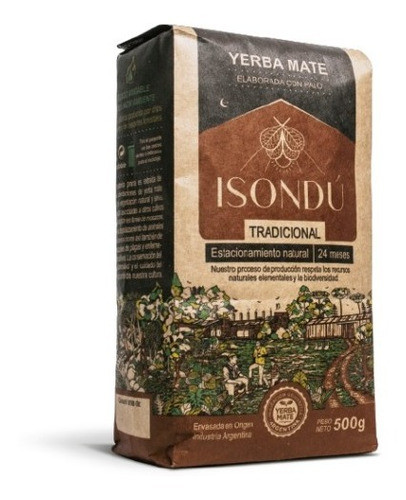 Yerba Mate Isondu Tradicional X 500gr - Pack X 10 Unidades 0