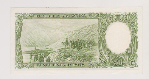 Billete Argentina 50 $ Bottero 2014 Año 1964 Excelente ++ 1