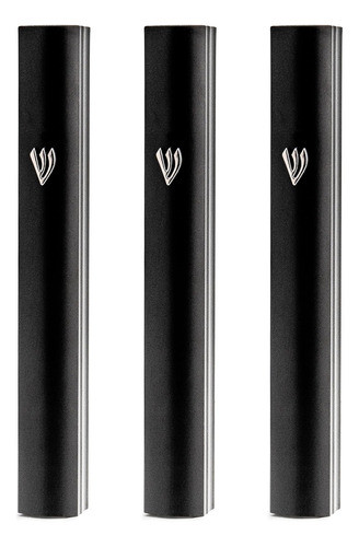 Holyudaica 3-pack - Aluminum Mezuzah Case For Mezuzah Scroll 0