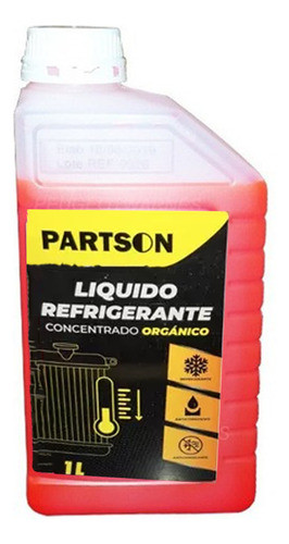 Liquido Refrigerante Voyage Rojo 1 Litro Organico 0