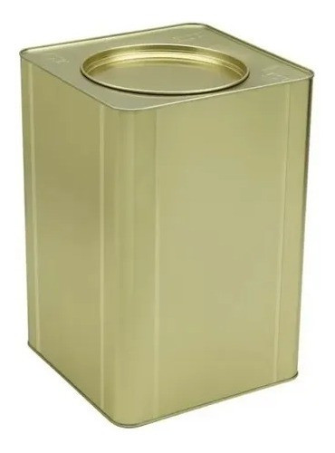 6 Lata Metal Quadrada Vazia 18l Artesanato Solvente Tinta 1