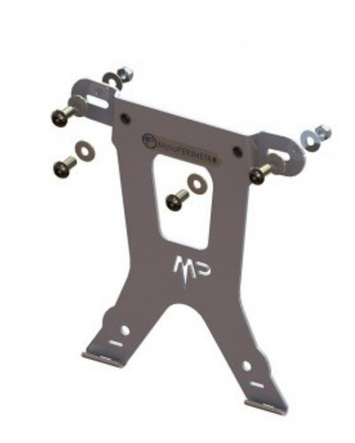 Portapatente Motos Aluminio Patente Mercosur Universal 0