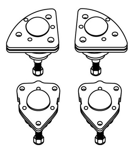 2 Rótulas Superior+ 2 Rotulas Inferior R 4-4 S- R 6 1971/ 0