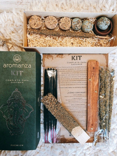 Kit Completo Para Sahumar Aromanza Box + Porta 1