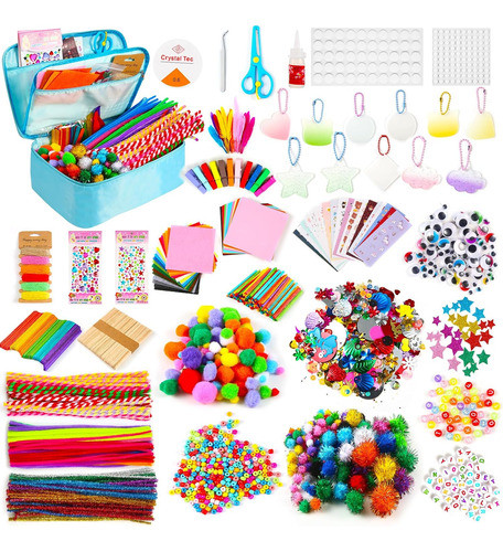Kit De Manualidad Infantil 2000 Piezas De Arte Teletiendauy 0