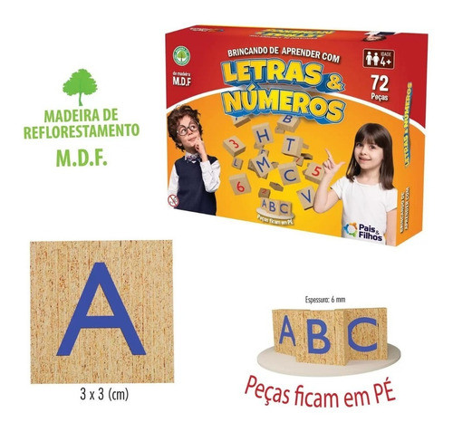 Brincando De Aprender  - Letras E Números 1