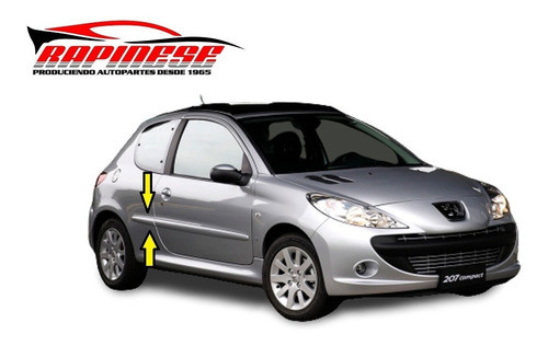 Peugeot 207 3 P 08/17 Bagueta Guard Derecho   Para Pintar 0