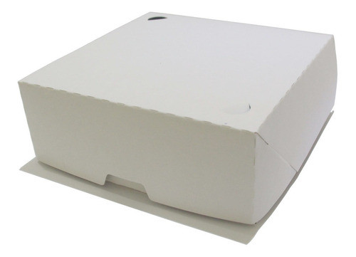 50 Caixas P/ Alimentos Branca/prata 15x15x5,5 Cm C/ Respiro 0