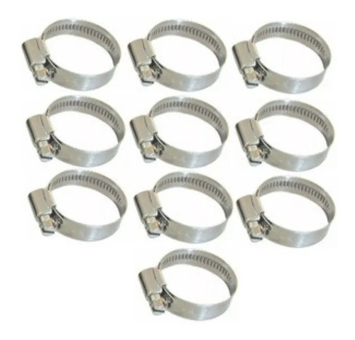 Abrazadera De Acero Inoxidable De 8 A 22mm X 10 Unidades 1