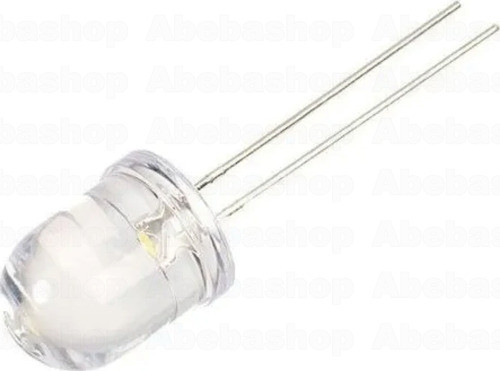 Led Verde 10mm 1500mcd Water Clear 0