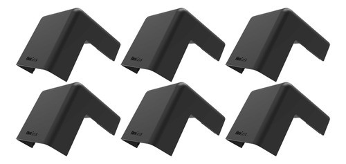 Kit 6 Cotovelo Externo Preto 90° Canaleta 40x15 Enerbras 0